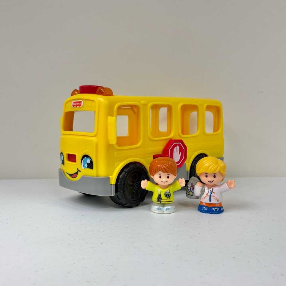 Fisher Price Little People Sit With Me School Bus w Both Figures